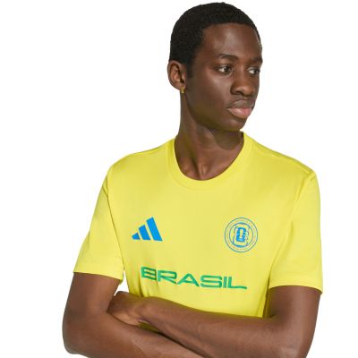 5. Men's adidas Brazil 26 Jersey Yellow KH2307
