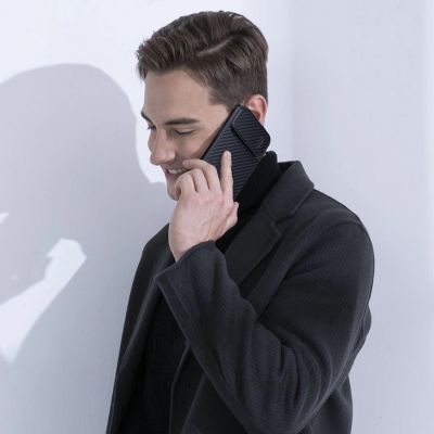 16. Nillkin Synthetic Fiber S Case iPhone 14 Pro case with camera cover, black