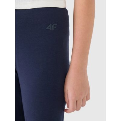 5. Girls' knitted leggings 4F 4FJWMM00TTIGF220-31S