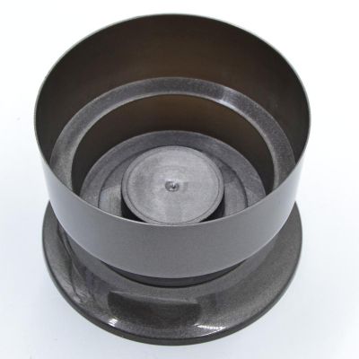 3. STABLE DECORATIVE GRAVE FLOWER POT 15 CM BLACK