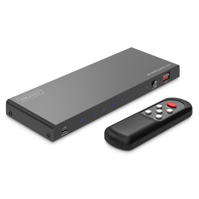 HDMI Switch 4x1, 8K/60Hz (4:4:4) with HDR, 48Gbps, HDCP 2.3, Toslink / Stereo, EDID