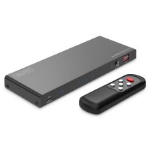 HDMI Switch 4x1, 8K/60Hz (4:4:4) with HDR, 48Gbps, HDCP 2.3, Toslink / Stereo, EDID