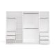 Modular Wardrobe OPENO SET 260/200 WHITE – Drawers, Rails and Shelves, Large, for the Bedroom
