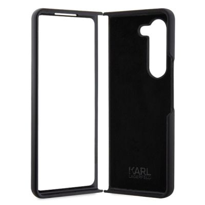 6. Karl Lagerfeld KLHCZFD5SNIKBCK Z Fold5 hardcase black/black Silicone Ikonik
