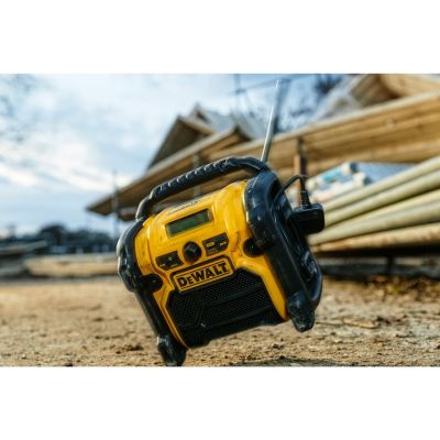 5. DeWALT DCR020-QW Portable Digital Radio Black, Yellow