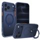 Tech-Protect MagAir Stand MagSafe CC Case for iPhone 18 Pro / 17 Pro - Matte Navy Blue