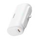 2. Baseus Compact 5000mAh 20W Powerbank with Lightning Connector and USB-C Socket - White