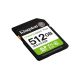 3. KINGSTON SDXC 512GB Canvas Select Plus Gen3 150MB/s