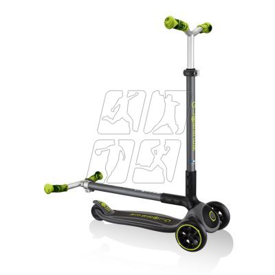 18. Globber Master Prime 3-Wheel Scooter / Black - Lime Green 664-106