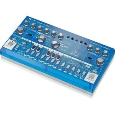2. Behringer TD-3-BB Bassline Synthesizer Blue Transparent