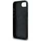7. Guess PU Grained 4G Metal Logo case for iPhone 16e - black