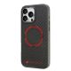 3. Audi Carbon Fiber Sport Red Circle MagSafe Case for iPhone 16 Pro Max 6.9" - Black