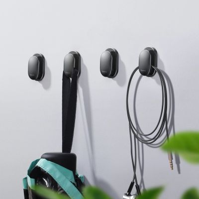 9. Baseus Small Shell hanger for car, home, garage 4 pcs. - black
