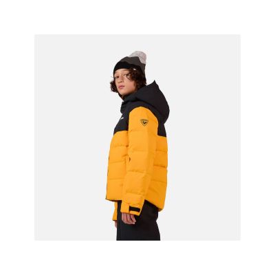 4. ROSSIGNOL Boy Siz Quilted Jkt Yellow Children's Ski Jacket