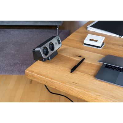 9. Brennenstuhl Duplex Table Socket 1x USB A & C, 10x Schuko