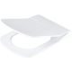 Slim, soft-close toilet seat
