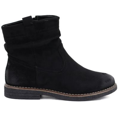 6. Women's black suede ankle boots Jezzi ASA296-4