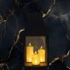 14. DECORATIVE LANTERN WITH 3 CANDLES