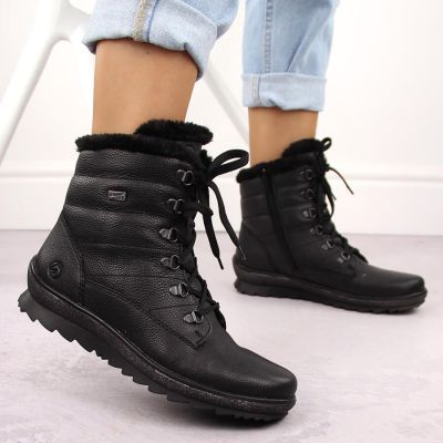 6. Remonte W RKR629B insulated leather ankle boots, black