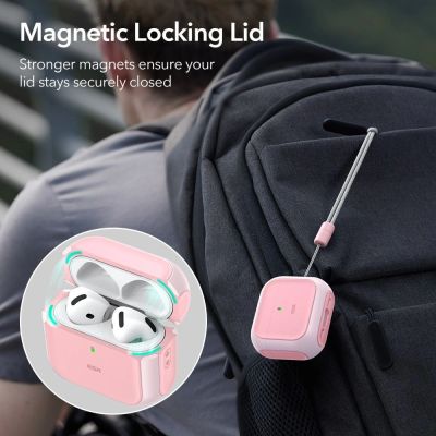 11. ESR Orbit Halolock MagSafe case for AirPods 4 - pink