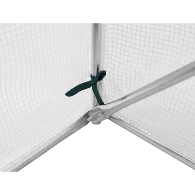 10. GREENHOUSE GARDEN TUNNEL 200X300X200CM PE STRUCTURE WHITE STEEL