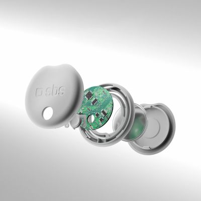 9. SBS Track My Circle locator compatible with Apple Find My set of 2 - white