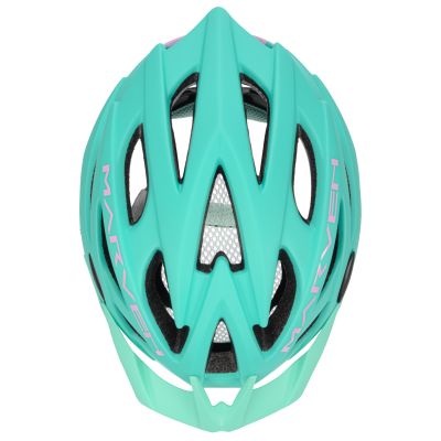 53. Meteor Marven pink/mint bicycle helmet