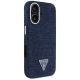 4. Guess Denim Triangle Logo MagSafe iPhone 16 Case - Blue