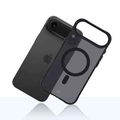 4. 3mk Smoke MagCase for iPhone 17 Air - Black Semi-Transparent