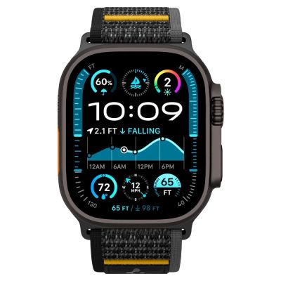 2. Spigen Athlex Air Strap for Apple Watch 44 / 45 / 46 / 49 mm - Black