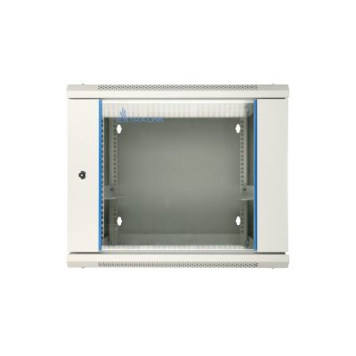 6. Extralink 12U 600x600 AZH Gray Rack Cabinet, Wall-Mounted, Two-Section