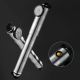 2. Rockbros HQ-67A-L03 Bicycle Pump with Pressure Gauge - Silver