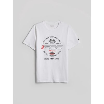 7. Men's regular printed T-shirt 4F 4FRAW26TTSHM4470-10S