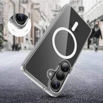 6. Tech-Protect FlexAir Hybrid MagSafe Case for Samsung Galaxy S26 - Transparent