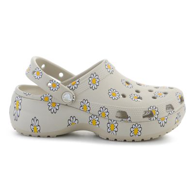 6. CROCS CLASSIC PLATFORM CLOG IN FLORAL METEOR 212668-1WY