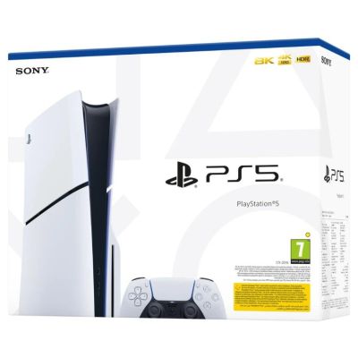 4. Sony PlayStation 5 Slim Blu-Ray 1TB white console