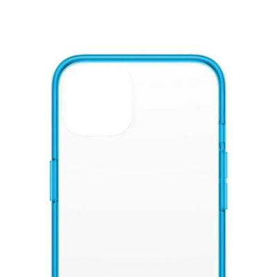 3. PanzerGlass ClearCase antibacterial case with Military Grade certificate for iPhone 13 / 14 / 15 - transparent blue