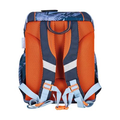 6. Herlitz UltraLight Plus TechMech School Backpack Set Boy Polyester Blue, Orange