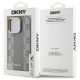 8. DKNY Leather Checkered Mono Pattern MagSafe iPhone 14 Pro Case - Beige