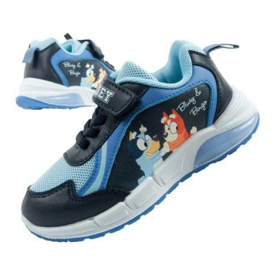 Leomil children's sports shoes Bluey sneakers light with velcro LED