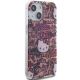 4. Hello Kitty IML Tags Graffiti case for iPhone 15 - pink
