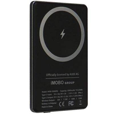 4. Powerbank Audi Big Logo MagSafe inductive 15W 5000mAh - gray