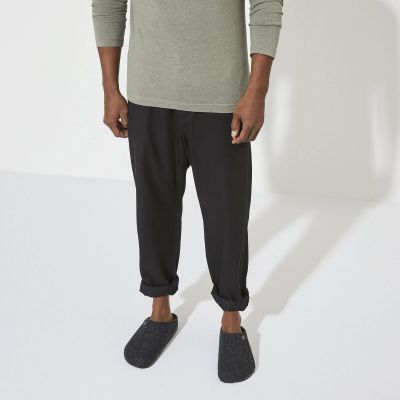 5. Birkenstock Zermatt Cozy Home Anthracite Wool Felt Slippers Regular Wide (1014938)