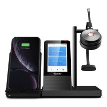 Yealink WH66 Mono UC Headset Wireless Headband Office/Call Center USB Type-A Bluetooth Charging Stand Black