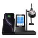 Yealink WH66 Mono UC Headset Wireless Headband Office/Call Center USB Type-A Bluetooth Charging Stand Black