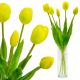 8. BOUQUET OF 5 YELLOW TULIPS 39 CM LIKE LIFE SPRING DECORATION