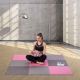 4. Multipack One Fitness MP10 puzzle mat pink and gray 9 pieces 10 mm