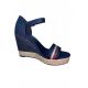 2. Tommy Hilfiger Grosgrain High Wedge Sandal W FW0FW05254