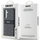 7. DKNY Leather Mono Stripe & Metal Logo case for Samsung Galaxy S24 - black