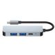 7. HUB Tech-Protect V2 4in1 USB-C - USB-A 3.0 / USB-A 2.0 / USB-C / HDMI - gray